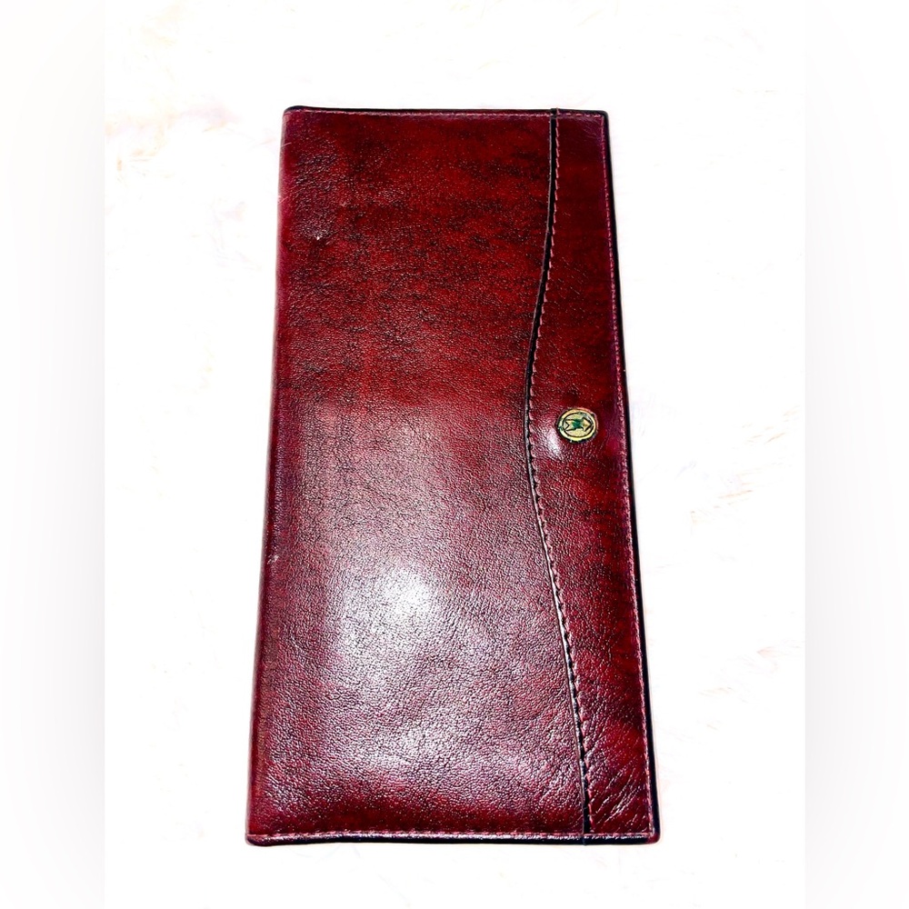 Sport GOLD-PFEIL WEST GERMANY  Burgundy Key & Card Holder PRE OWNED